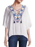 Piper Java Lace-up Top