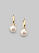 Majorica 10mm White Pearl Drop Earrings