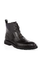 A. Testoni Leather Derby Boots