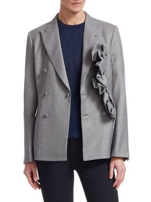 Comme Des Garcons Wool Double Breasted Blazer