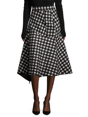 Aquilano Rimondi Wool Checked Skirt