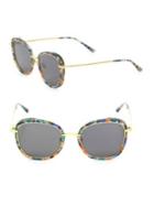 Gentle Monster Switch Back 53mm Round Square Sunglasses