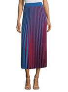 Derek Lam Pleated Stripe Skirt