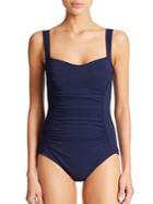 Karla Colletto Swim Ruched One-piece Swimsuit
