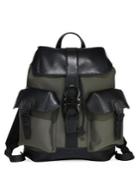 Salvatore Ferragamo Two-tone Leather Backpack