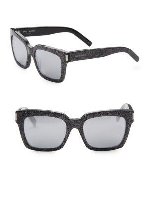 Saint Laurent 54mm Bold Thick Square Frame Sunglasses