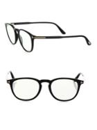 Tom Ford Eyewear 50mm Round Optical Glasses & Clip-on Sunglasses