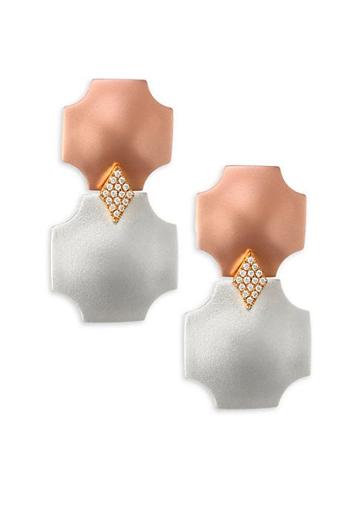 Kantis Fine Overture Double Drop Design Earrings