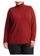 Lafayette 148 New York, Plus Size Lurex Cashmere Turtleneck Sweater