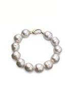 Majorica 14mm White Baroque Pearl Strand Bracelet