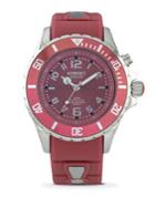 Kyboe Power Stainless Steel & Silicone Strap Watch/red