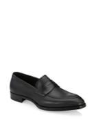 Giorgio Armani Illusion Stripe Leather Loafers