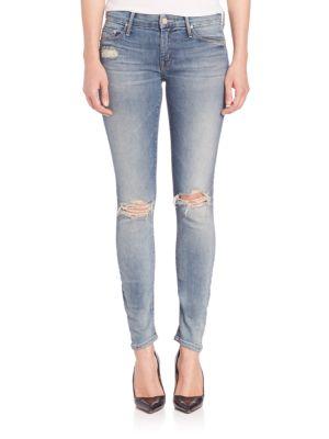 Mother Looker Distressed Skinny Jeans