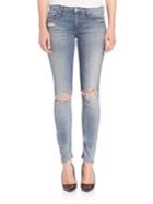 Mother Looker Distressed Skinny Jeans