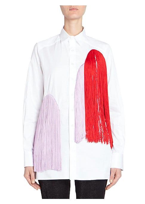 Each X Other Fringe Colorblock Blouse