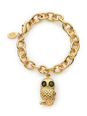 Estee Lauder Wise Owl Pure Color Crystal Lipstick Charm Bracelet