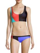 Mara Hoffman Lira Color Block Bikini Top