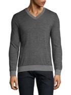 Brioni Herringbone Long-sleeve Sweater