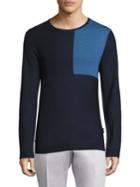 Strellson Colorblock Merino Wool Blend Sweater