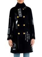 Moschino Double Breasted Package Coat