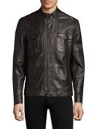John Varvatos Star Usa Leather Jacket