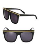 Stella Mccartney Chain-trim 55mm Square Sunglasses