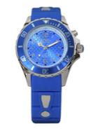 Kyboe Power Blue Silicone & Stainless Steel Strap Watch/40mm