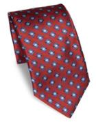 Canali Cube Patterned Silk Tie