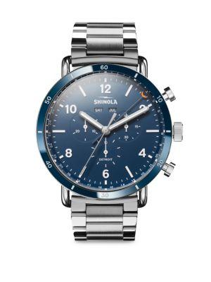 Shinola Canfield Sport Stainless Steel Chronograph Bracelet Watch
