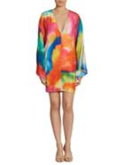 Ralph Lauren Collection Nadia Splash-print Silk Dress