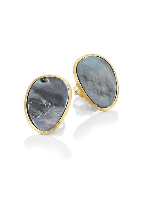 Marco Bicego Lunaria Black Mother-of-pearl Stud Earrings