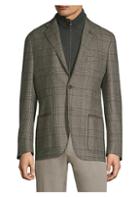 Corneliani Wool Checker Blazer