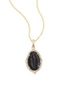Nina Gilin Diamond & Fossil Pendant Necklace
