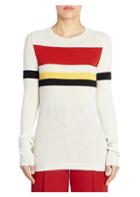 Victoria Beckham Cotton-blend Striped Sweater