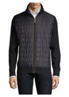 Bugatti Quilted Sweater Bomber Jacket