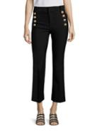 Derek Lam 10 Crosby Cropped Flared Sailor Trousers