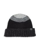 Bickley + Mitchell Lambswool Blend Colorblock Knit Beanie
