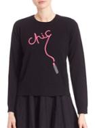 Milly Cashmere Chic Intarsia Sweater