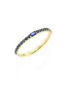 Ila Manava Blue Sapphire & 14k Yellow Gold Band Ring