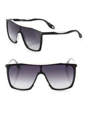 Givenchy 99mm Flat-top Aviator Sunglasses