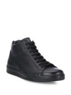 Prada Grained Leather High-top Sneakers