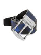 Burberry Checkered Medium Leather Belt