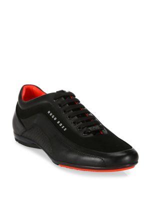 Hugo Boss Perforated Leather Racing Sneakers