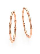 Gucci Bamboo 18k Rose Gold Hoop Earrings/2
