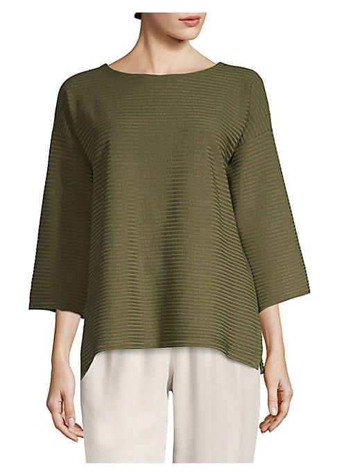 Eileen Fisher Ribbed Boxy Top