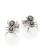 Tateossian Spider Crystal-detailed Cuff Links