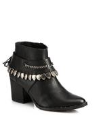 Freda Salvador Comet Chained Leather Ankle Boots