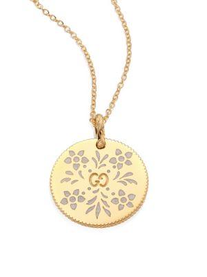 Gucci Icon Blooms 18k Yellow Gold Pendant Necklace