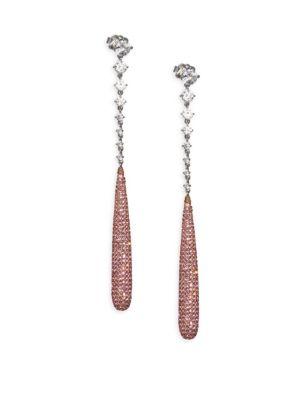 Adriana Orsini Linear Swarovski Crystal Drop Earrings