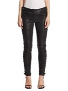 A.l.c. Dent Leather Lace-up Skinny Pants